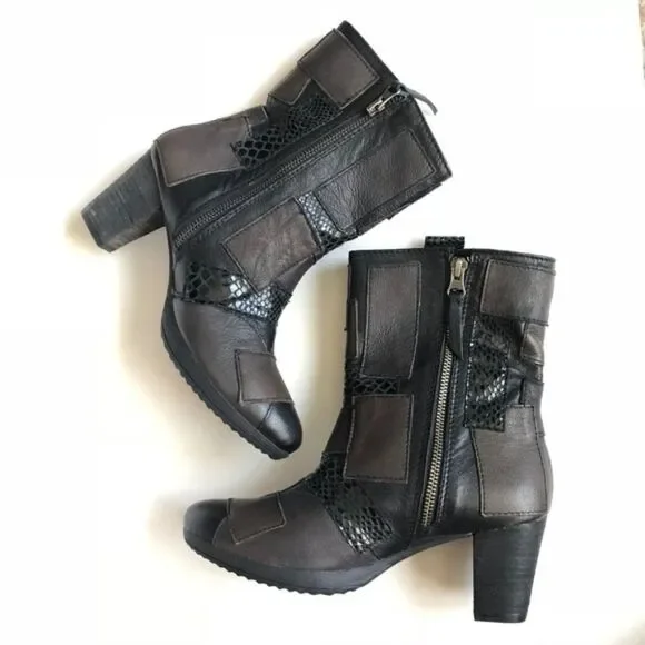 Sheridan Mia Women's Patch Boots Booties Shoes 8 - Picture 3 of 8